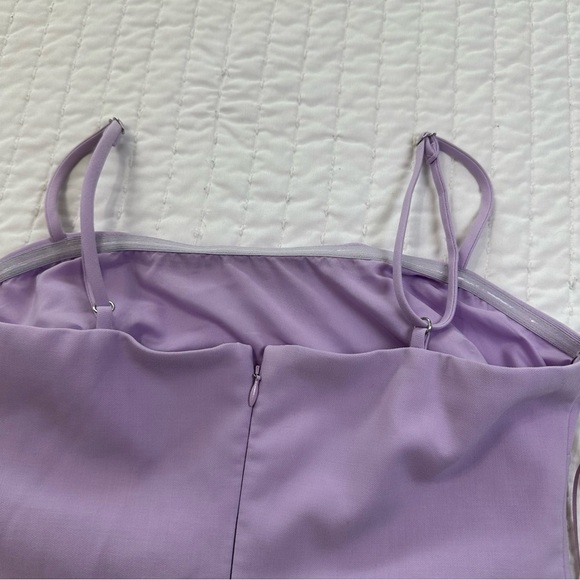 Likely Amica Tiered In Orchid Bloom Lavender Ruffle Detail on the Hem Mini Dress - Picture 11 of 12